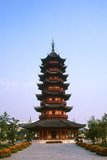 The Ruiguang Pagoda (Ruiguang Ta) was built in 247 CE and is the oldest pagoda in Suzhou.<br/><br/>

Suzhou, the city of canals and gardens, was called the ‘Venice of the East’ by Marco Polo. An ancient Chinese proverb states: <i>‘In Heaven there is Paradise; on Earth there is Suzhou’</i>.<br/><br/>

The city’s love affair with gardens dates back 2,500 years and continues still. At the time of the Ming dynasty (1368–1644) there were 250 gardens, of which about a hundred survive, although only a few are open to the public.